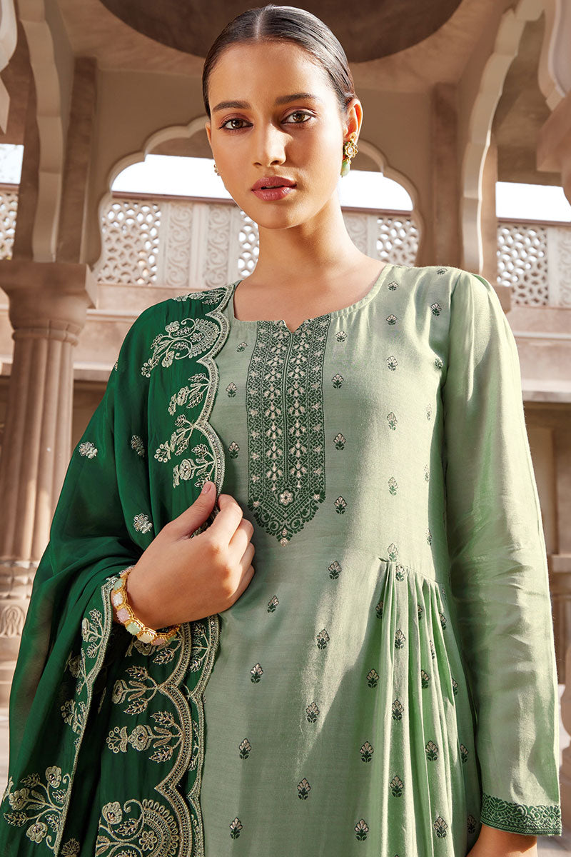 Six Senses Pure Bemberg Soft Silk Salwar Suit Design 1005