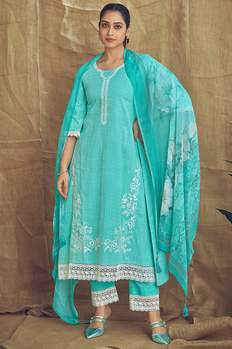 Simran Superior Cotton Salwar Suit Design 10056