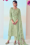 Green Superior Cotton Salwar Suit Design 10094