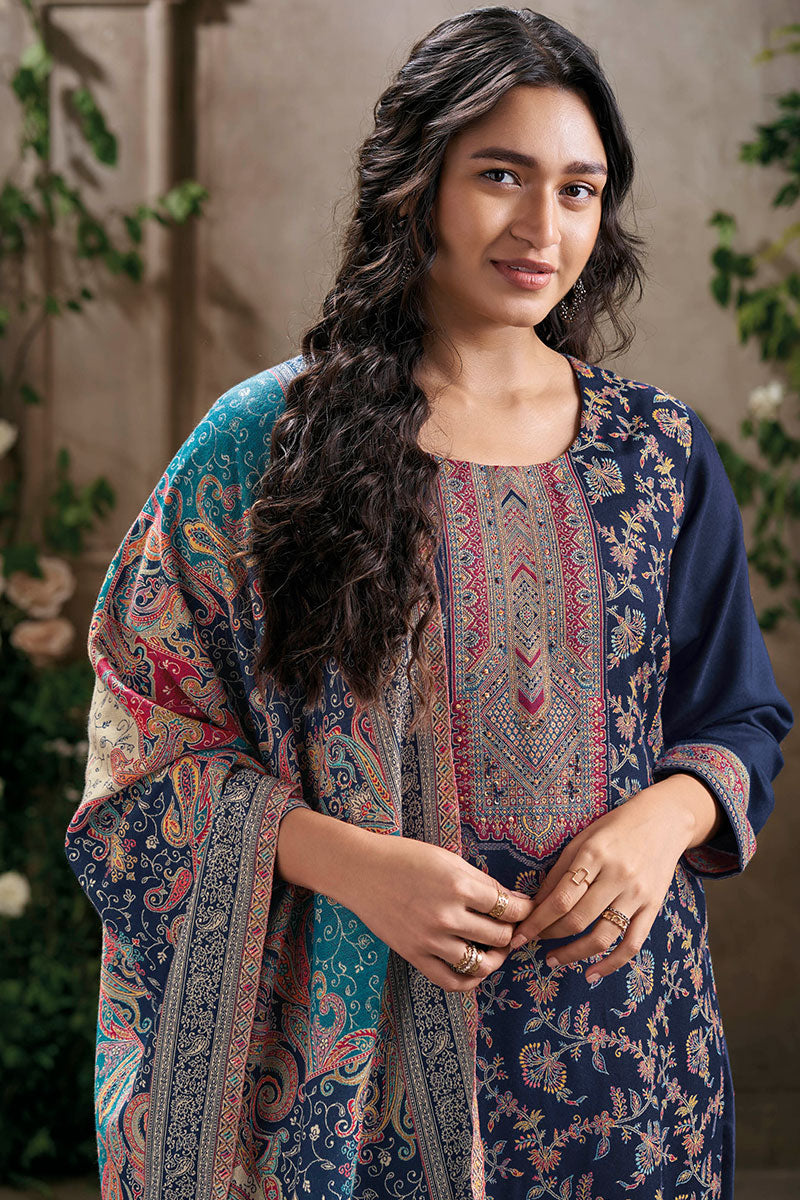 Premium Pure Pashmina Jacquard Salwar Suit