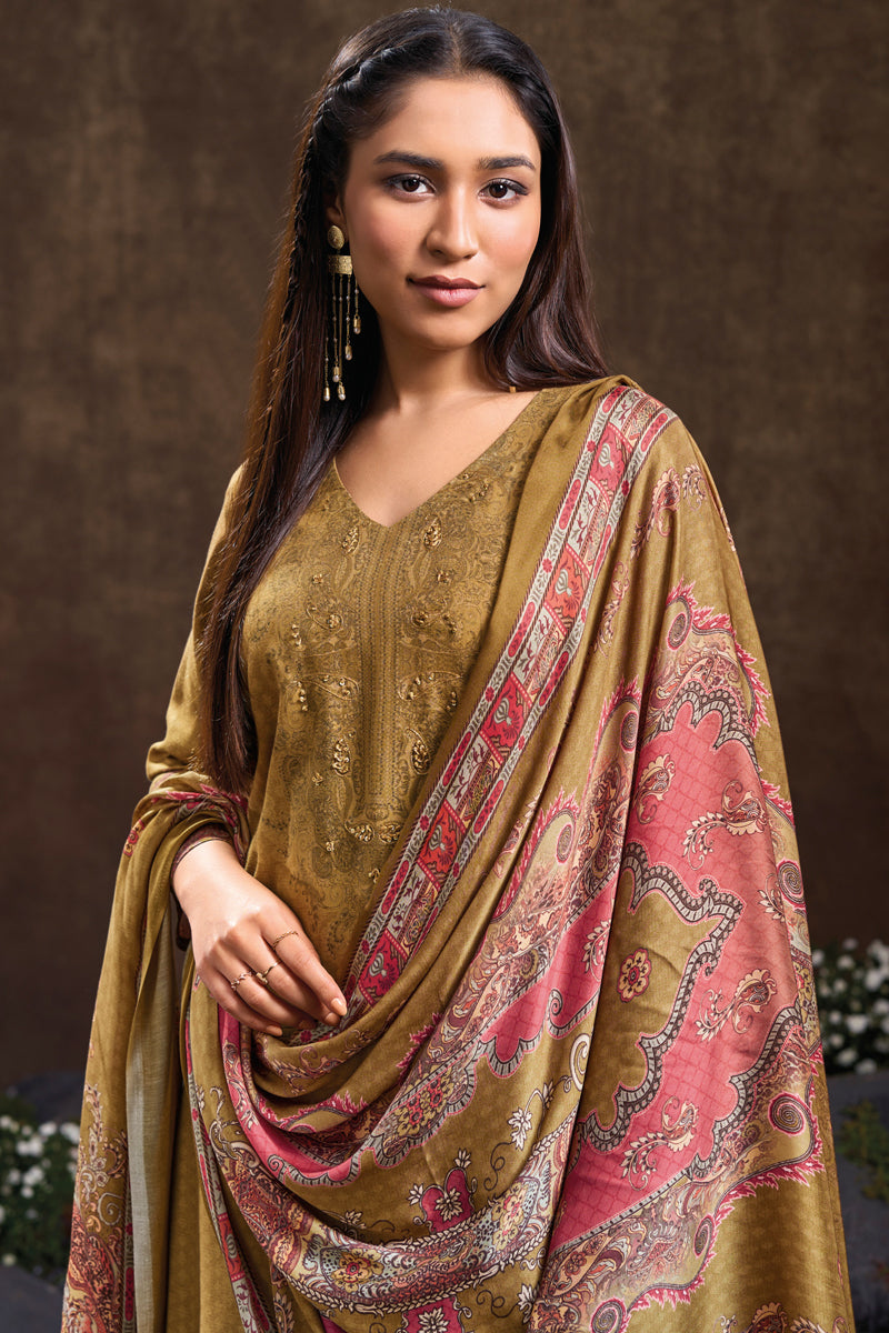 Premium Pure Pashmina Digital Print Salwar Suits