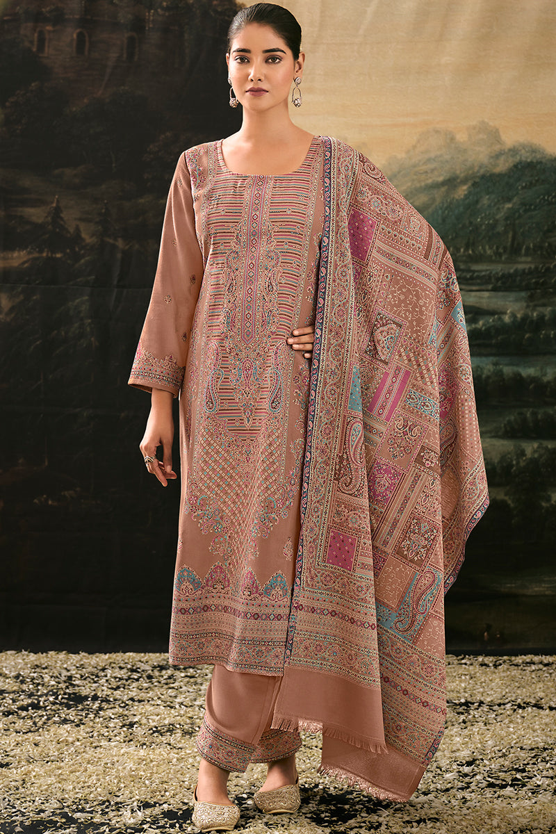 Premium Pure Pashmina Jacquard Salwar Suits