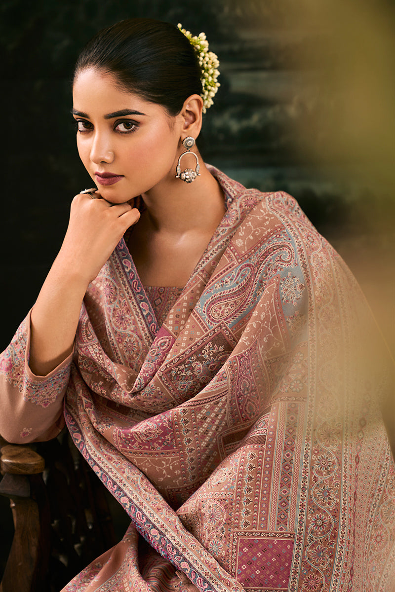 Premium Pure Pashmina Jacquard Salwar Suits