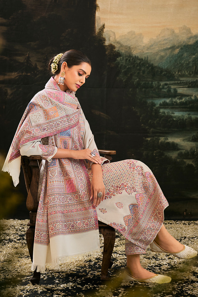 Premium Pure Pashmina Jacquard Salwar Suits