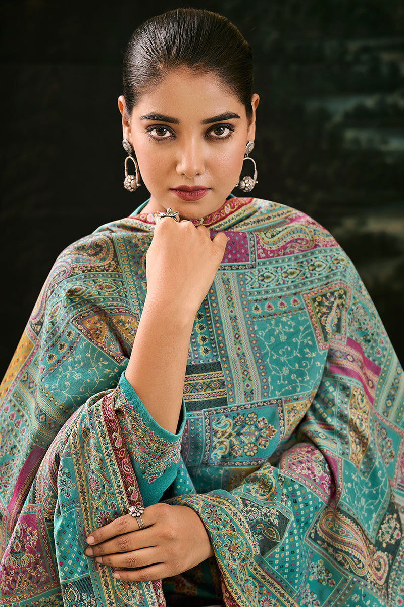 Premium Pure Pashmina Jacquard Salwar Suits