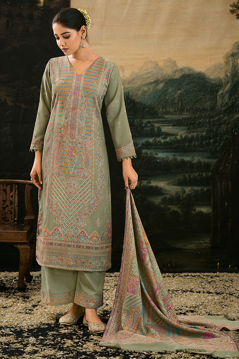 Premium Pure Pashmina Jacquard Salwar Suits