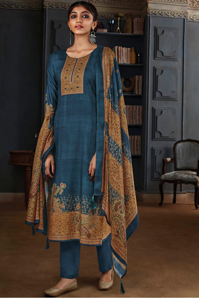 Premium Pure Pashmina Digital Print Salwar Kameez