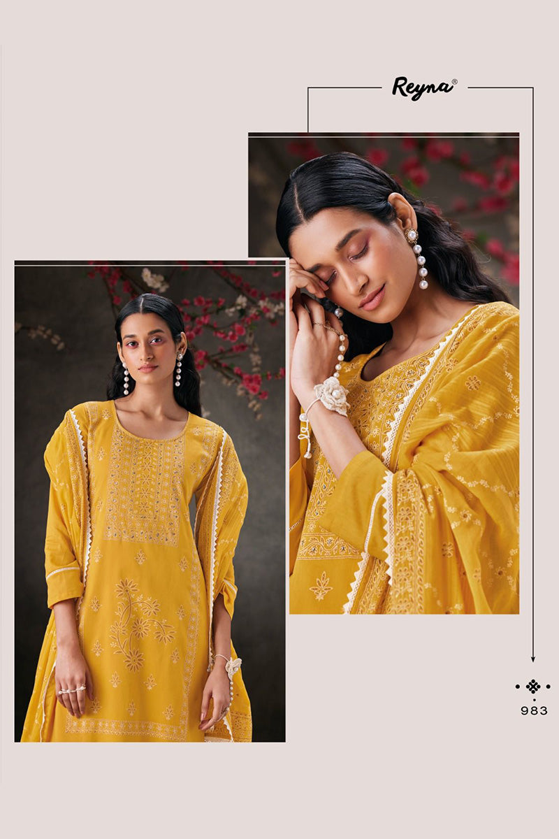 Lucknowi IV Premium Cotton Salwar Suit Design 983