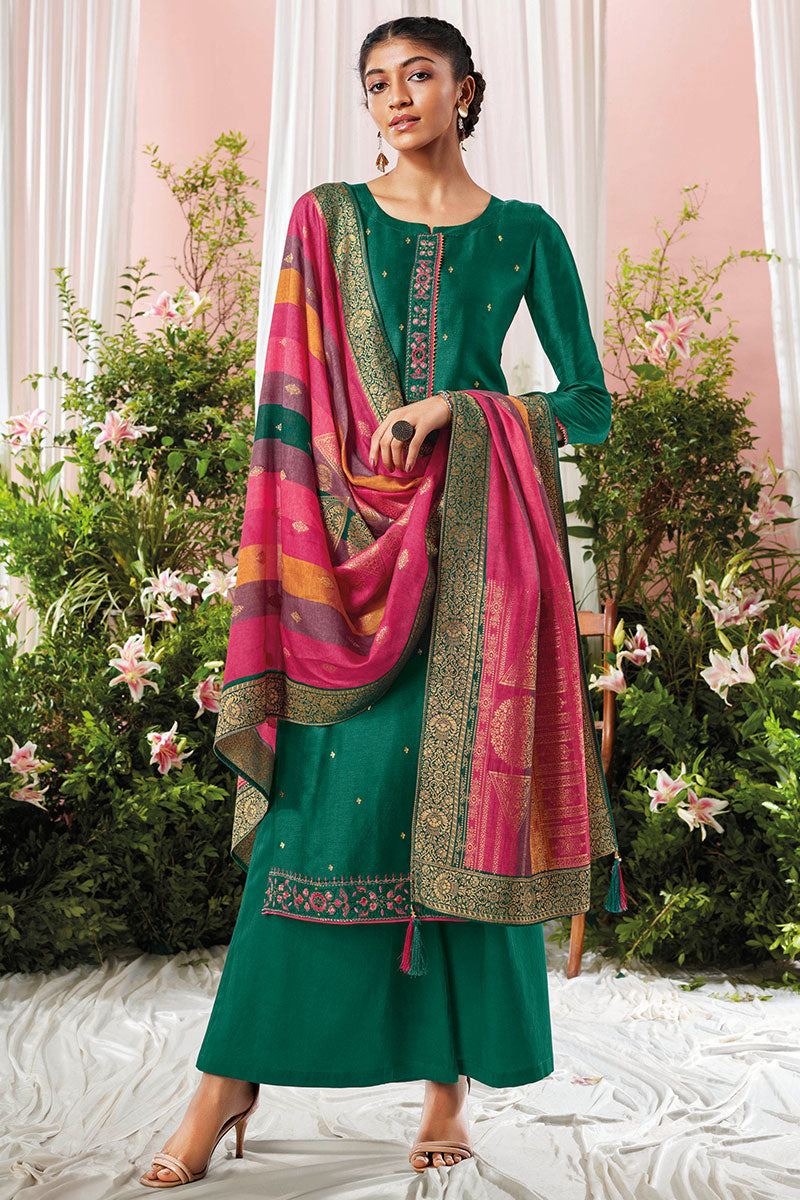 Mashoor Pure Bemberg Russian Silk Salwar Suit Design 661